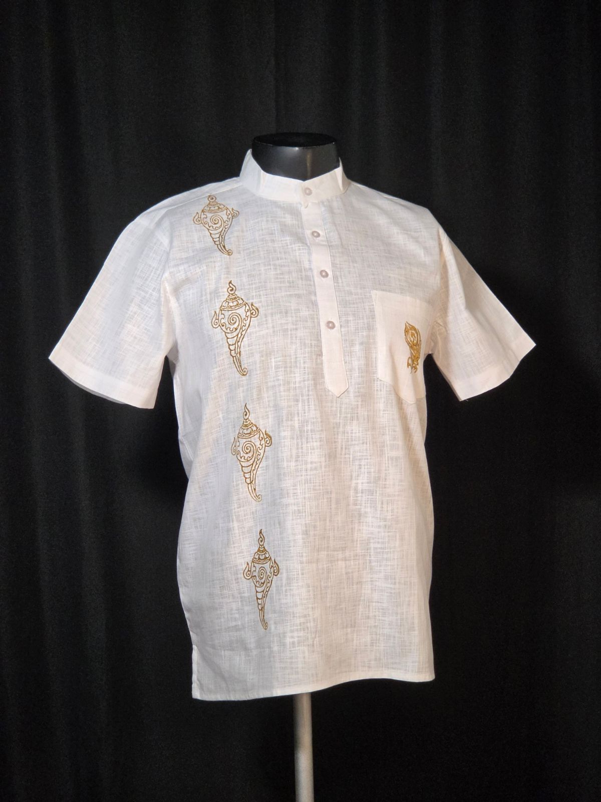 Cotton Kadhi Kurta 009 — block-printed artisanal piece