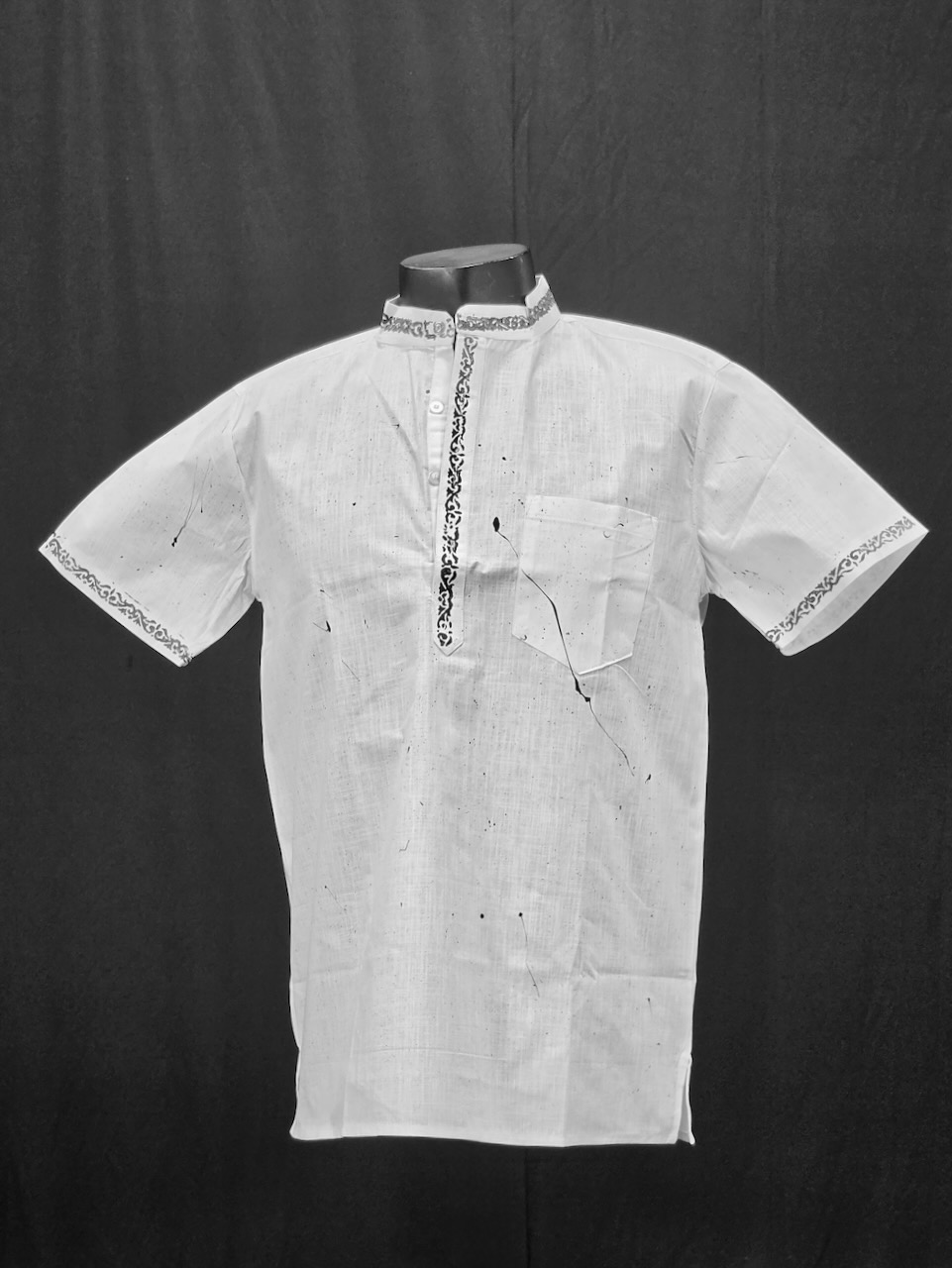Cotton Kadhi Kurta 006 — block-printed artisanal piece