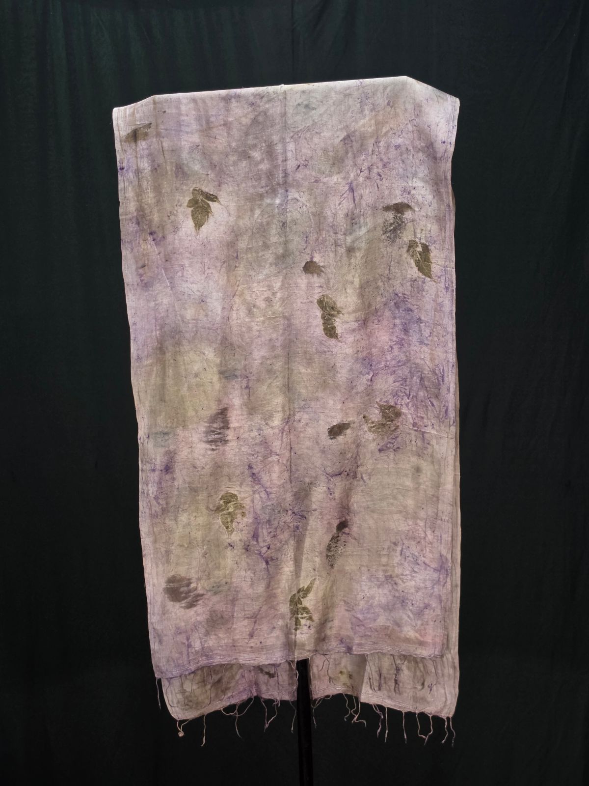 Eco Printed Silk Stole 032 view 2