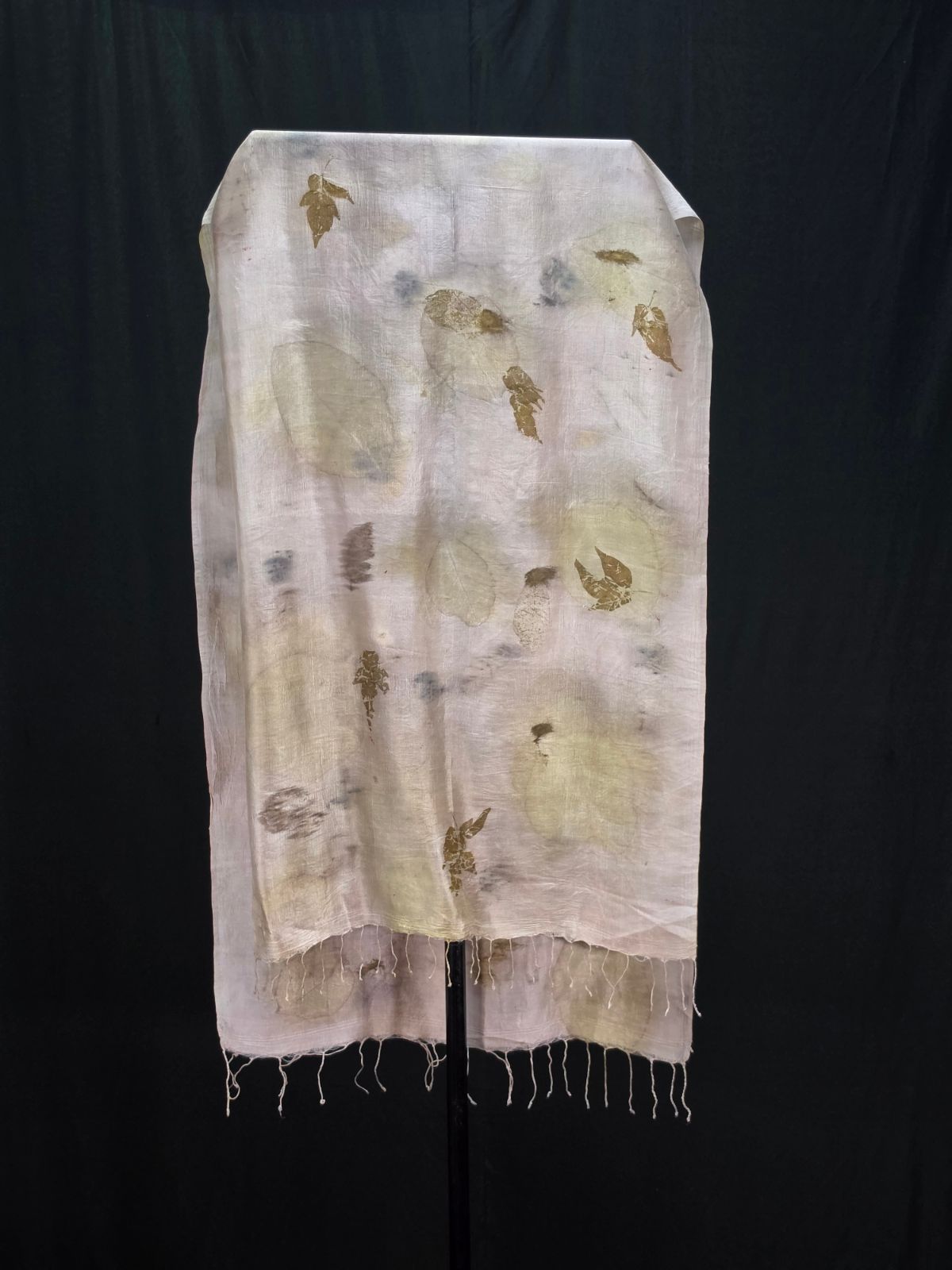 Eco Printed Silk Stole 036 view 2