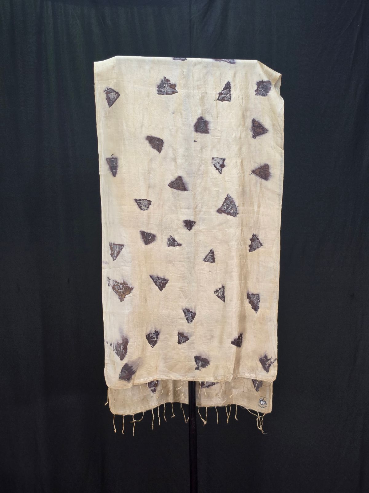 Eco Printed Silk Stole 024 view 2
