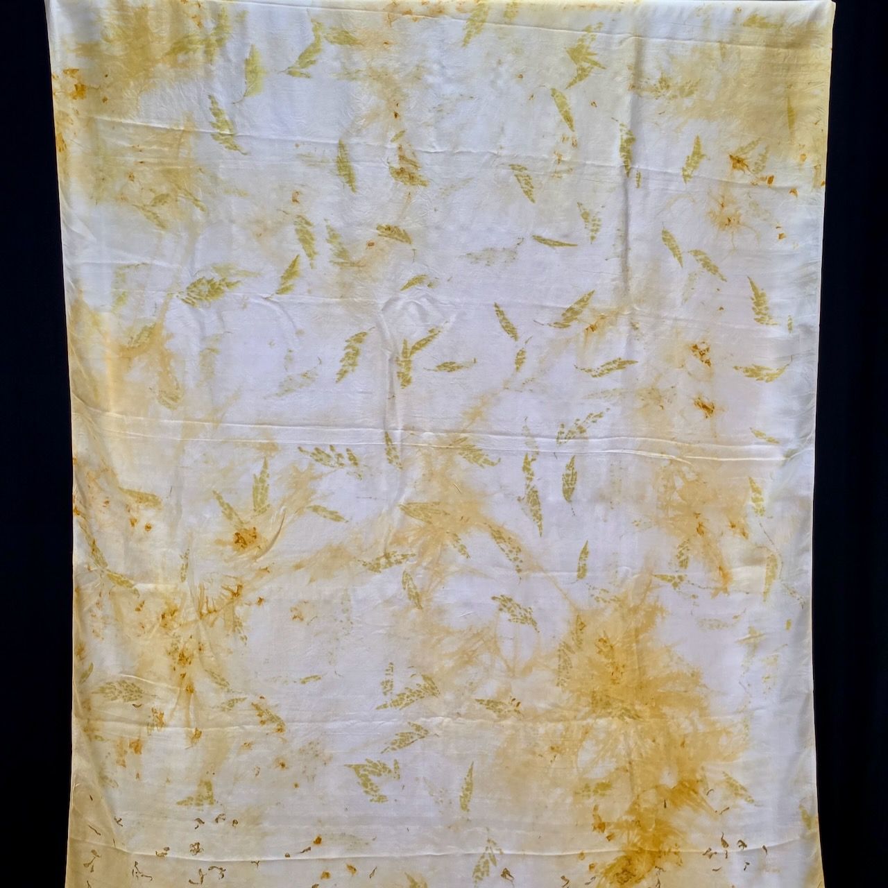 Eco Printed Silk Saree 004 — block-printed artisanal piece