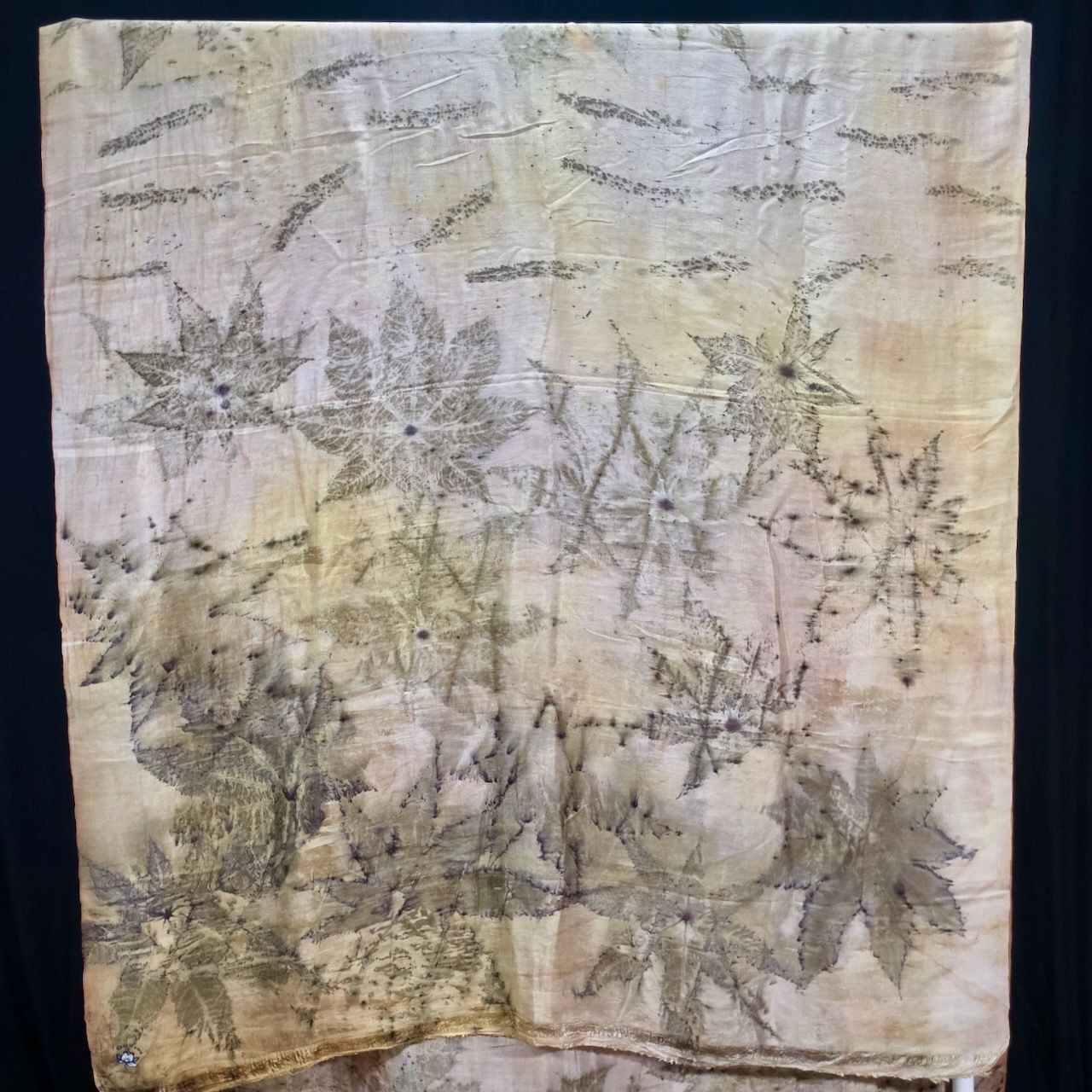 Eco Printed Silk Saree 005 — block-printed artisanal piece