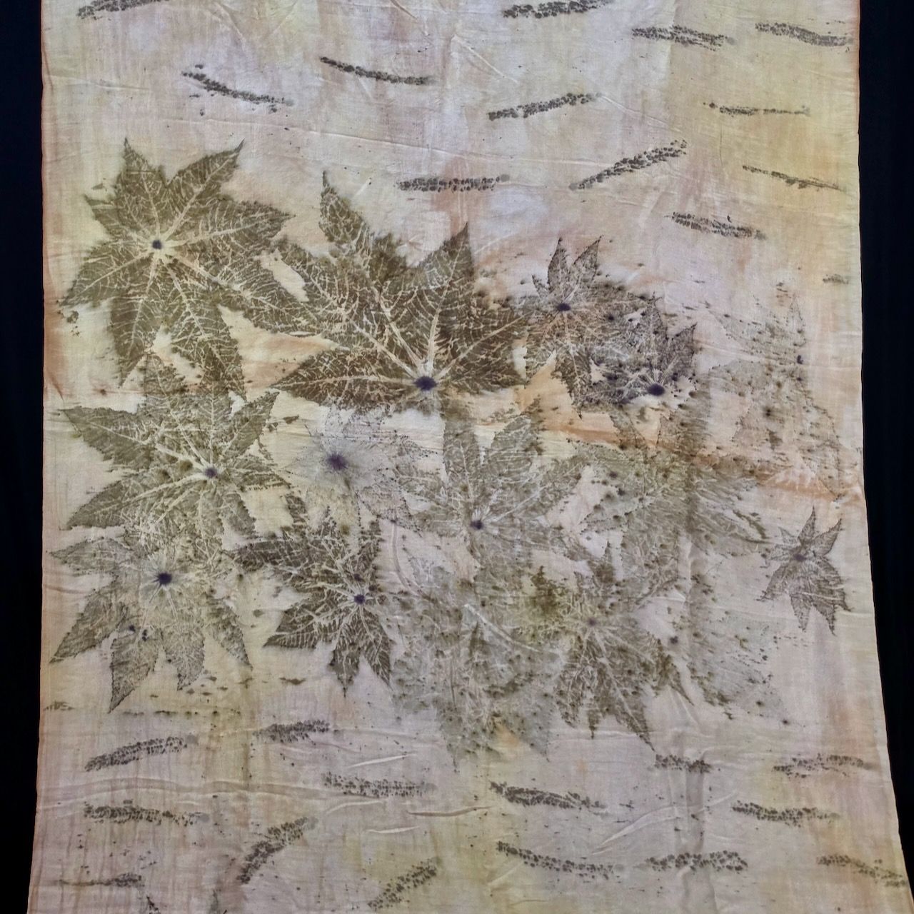 Eco Printed Silk Saree 005 view 2