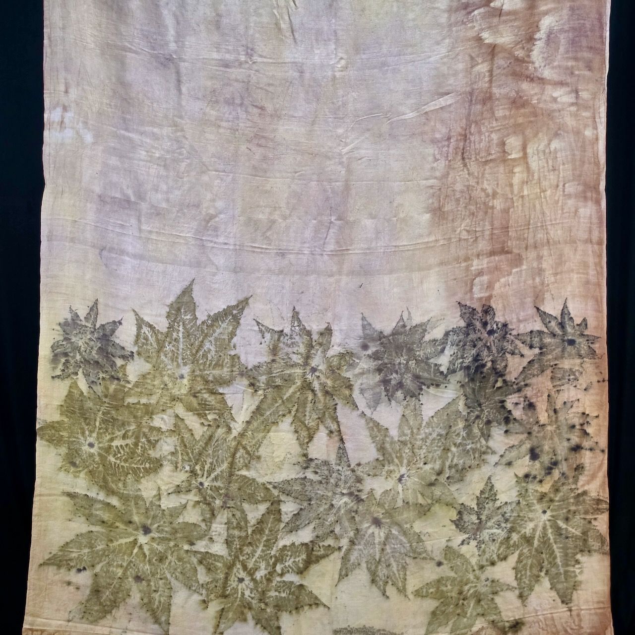 Eco Printed Silk Saree 005 view 3