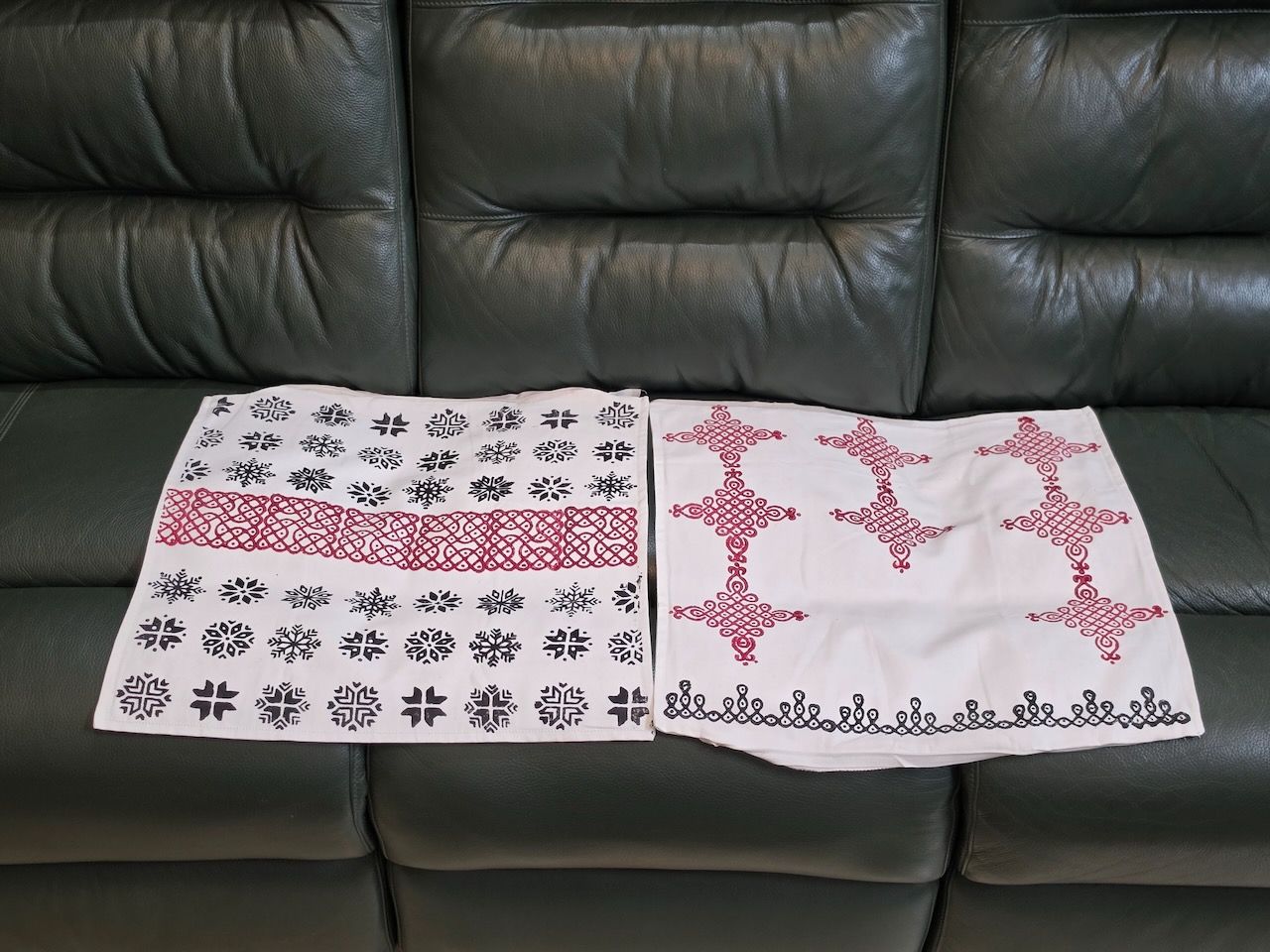 Cotton Cushion Covers 003 — block-printed artisanal piece