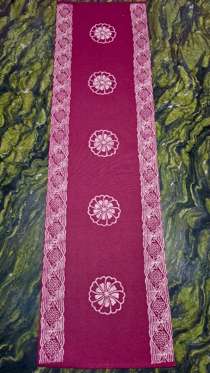 Table Runner 07 — block-printed artisanal piece