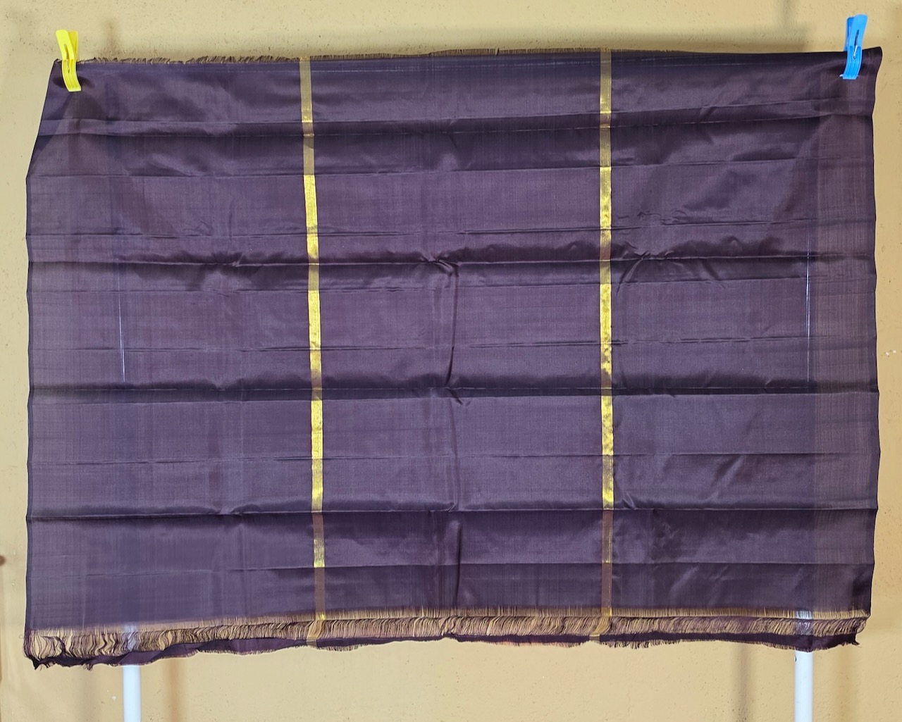 Block Printed Kanjivaram Silk Saree 004 view 4