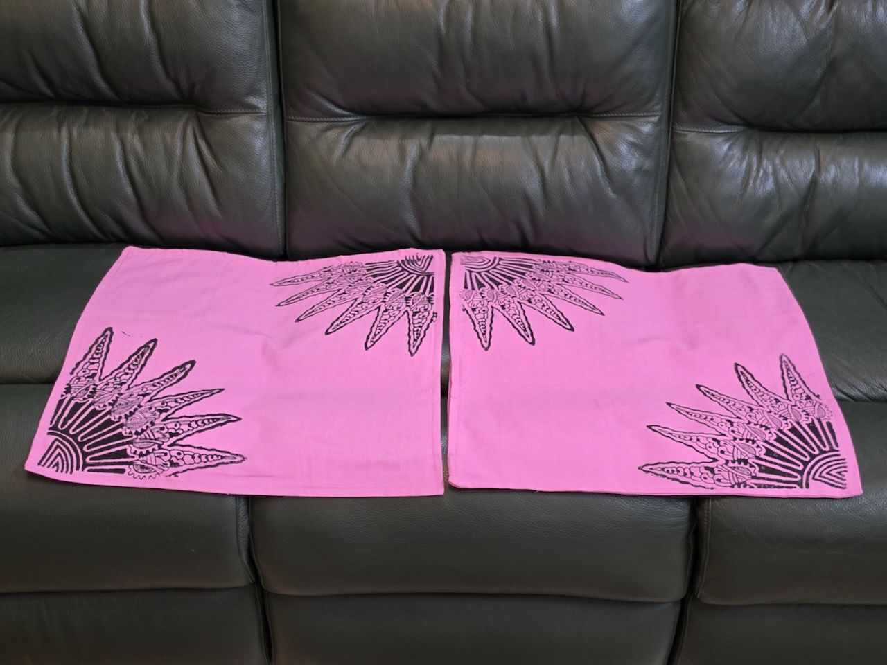 Cotton Cushion Covers 007 — block-printed artisanal piece