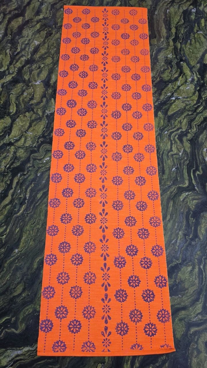 Table Runner 03 — block-printed artisanal piece