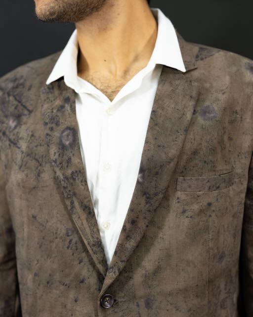 Eco Printed Lenin Blazer 003 view 3