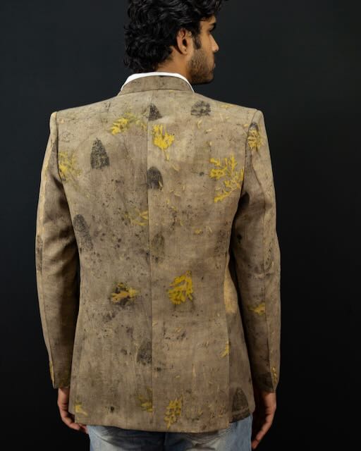 Eco Printed Lenin Blazer 008 view 2