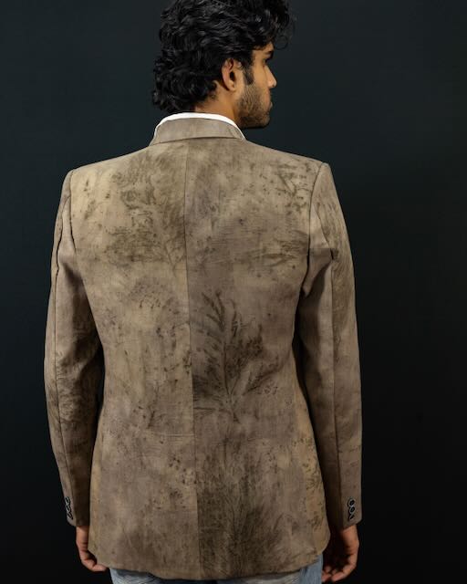 Eco Printed Lenin Blazer 007 view 4