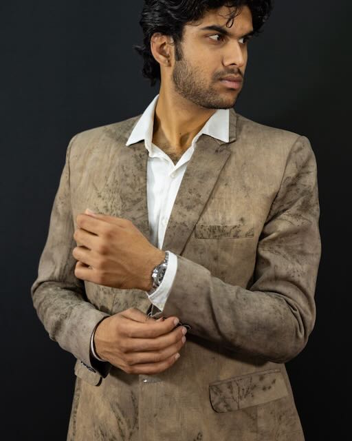 Eco Printed Lenin Blazer 007 view 3