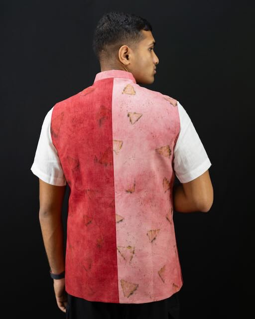 Eco Printed Lenin Modi Coat (Modi Jacket) 004 view 4