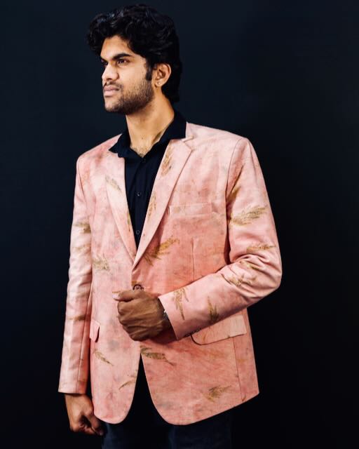 Eco Printed Banana Blazer 001 view 2