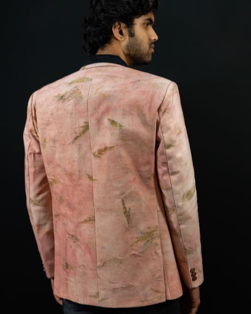Eco Printed Banana Blazer 001 view 4