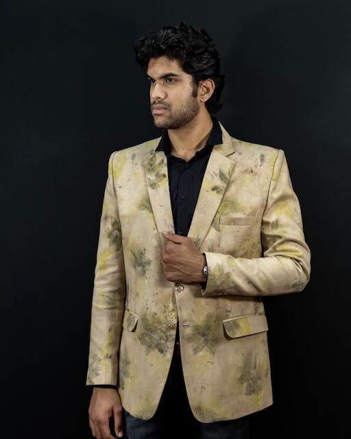 Eco Printed Lenin Blazer 006 view 2
