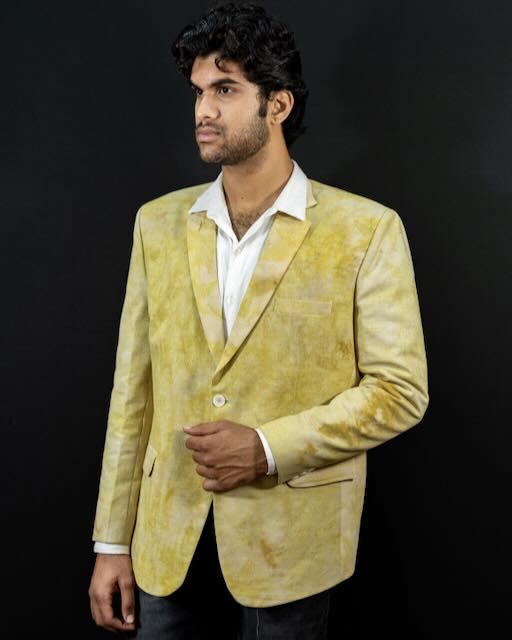 Eco Printed Lenin Blazer 004 view 2