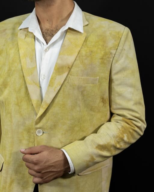 Eco Printed Lenin Blazer 004 view 3