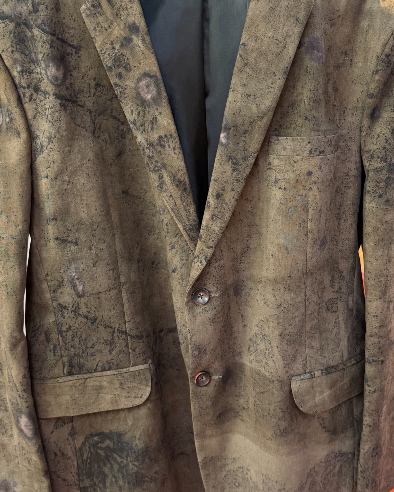 Eco Printed Lenin Blazer 003 view 5