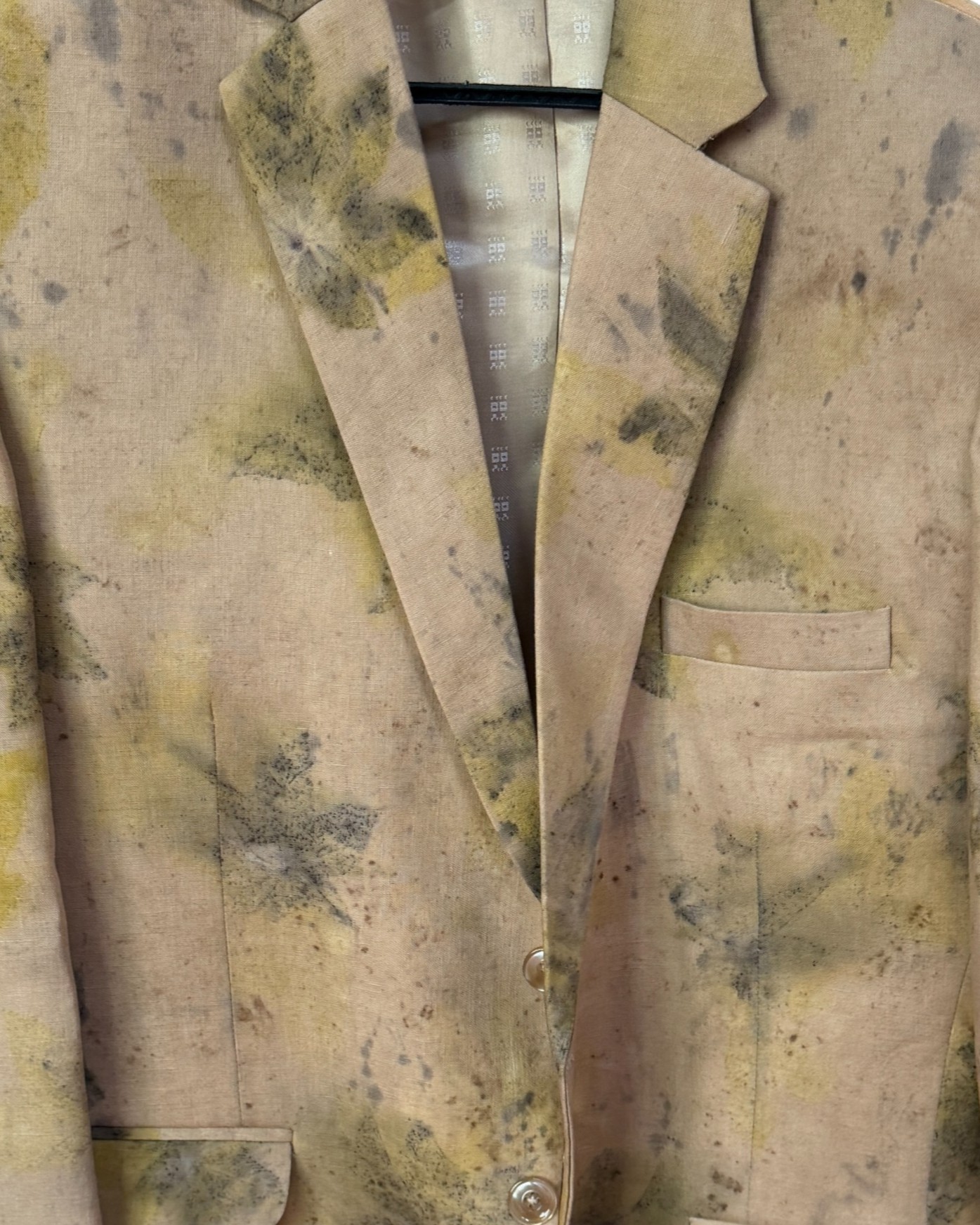 Eco Printed Lenin Blazer 006 view 4