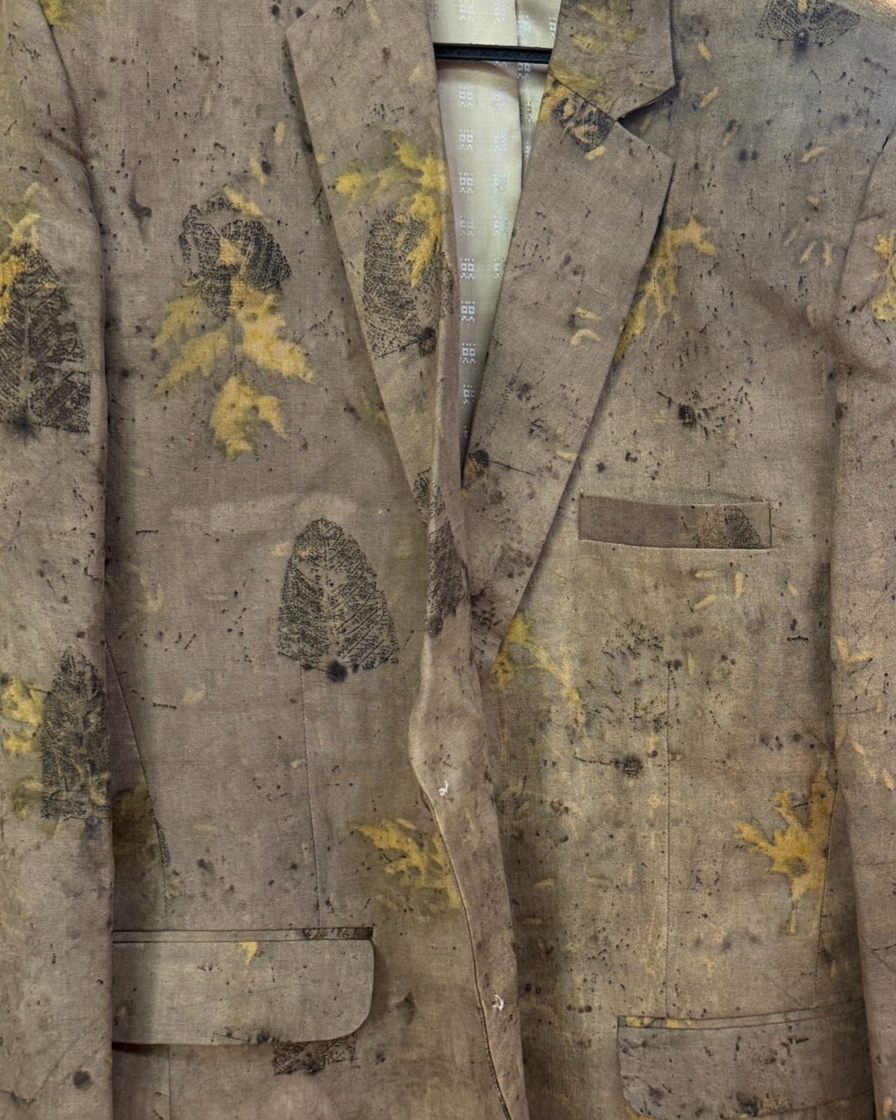Eco Printed Lenin Blazer 008 view 4